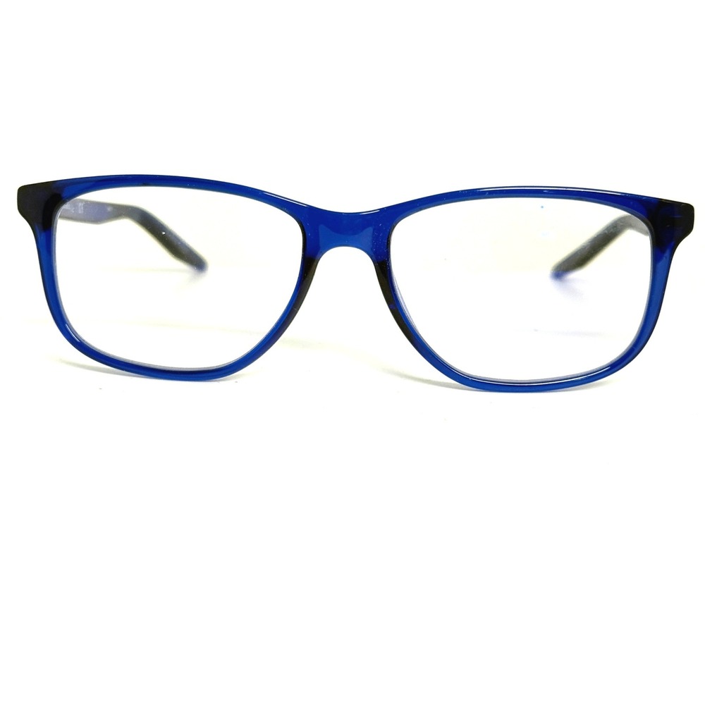 Nike 5019 402 Blue Rectangular Eyeglasses Frames 50-15-135 Just Do It Eyewear